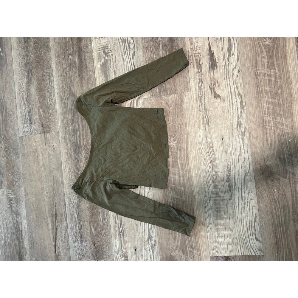 New w/o tags American Eagle Lace back festival Crop top Green army green size xs